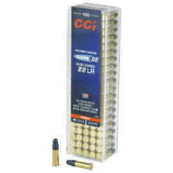 CCI Clean-22 Subsonic, 22 LR, 40 Grain, Lead Round Nose, 100rd