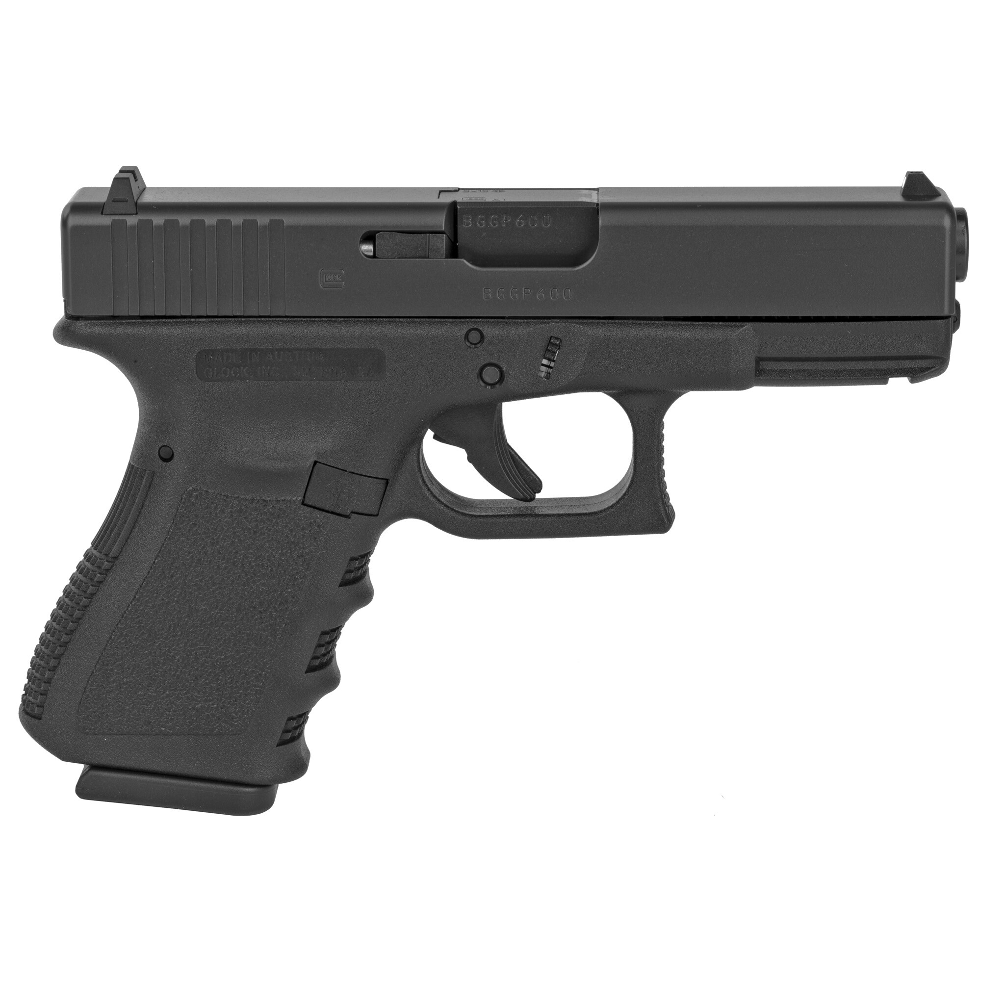 Glock 19 Gen3 9MM Pistol, 15rd - Glock PI1950203 - Black Ankle