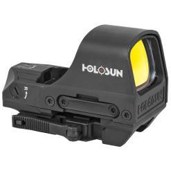 Holosun HS510C Open Reflex, 2 MOA Dot or 2 MOA Dot with 65 MOA Circle, Black, Quick Release Mount (right)