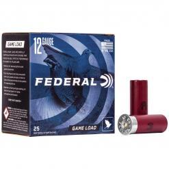 Federal Game Load, 12 Gauge, 2.75", #8, 1 oz, Lead Shot, 25rd