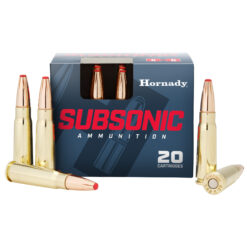 Hornady Subsonic, 7.62X39MM, 255 Grain, Sub-X, 20rd