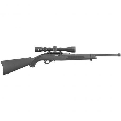 Ruger 10/22 Carbine Rifle, 22LR, 18.5", 10rd, Black, Viridian EON 3-9x40 Scope (right)