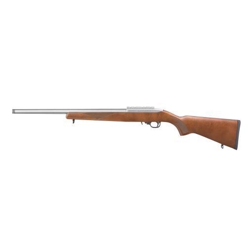 Ruger 10/22 Sporter Rifle, 22LR, 20", 10rd, Stainless, Wood (left)
