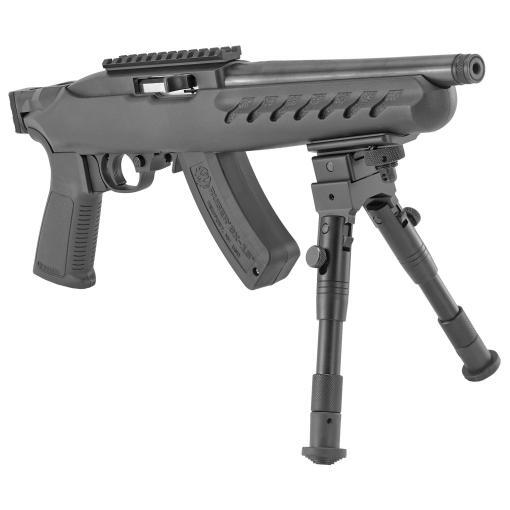 Ruger 22 Charger Pistol, 22LR, 8", 15rd, Black (right-angle-bipod)