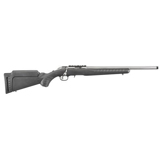 Ruger American Rimfire Bolt-Action Rifle, 17HMR, 18", 9rd, Stainless (right)