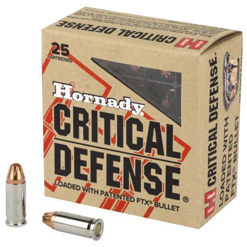 Hornady Critical Defense, 25 ACP, 35 Grain, FTX, 25rd