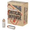 Hornady Critical Defense, 40 S&W, 165 Grain, FTX, 20rd