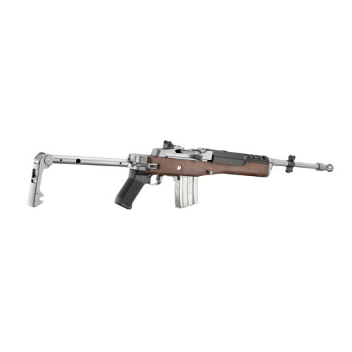 Ruger Mini-14 Tactical Semi-Auto Rifle, 5.56MM, 18.5", 20rd, Stainless, Wood (right-angle-2)