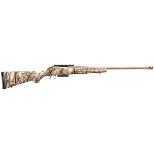 Ruger American Bolt-Action Rifle, 6.5 PRC, 24", 3rd, Burnt Bronze, Go Wild Camo