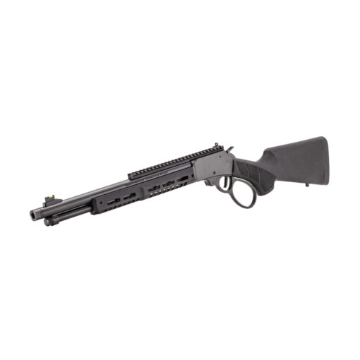 Smith & Wesson 1854 Stealth Hunter Lever-Action Rifle, 45 Long Colt, 16.3", 8rd, Black/Synthetic (left-angle)